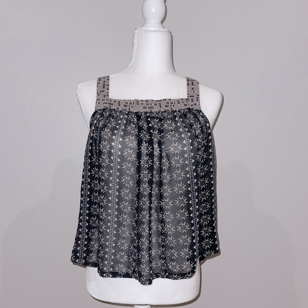 ‘I LOVE H81’ Patterned Tank Top